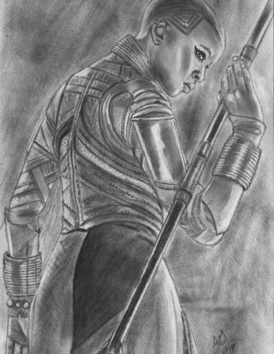 Danai Gurira - Wakanda pencil drawing