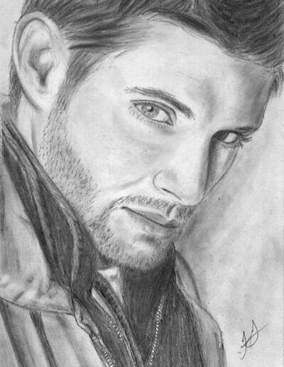 Jensen Ackles pencil drawing