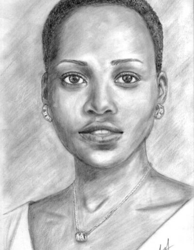 Lupita Nyongo pencil drawing