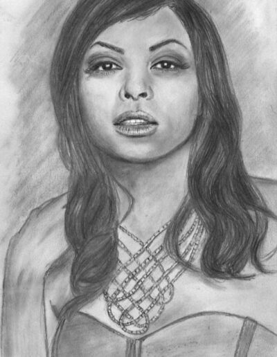 Taraji P. Henson pencil drawing