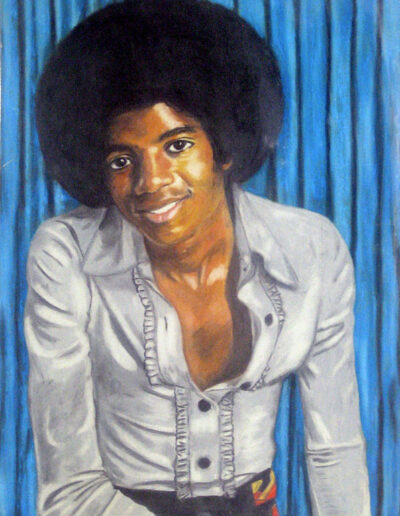 Michael Jackson oil pastels