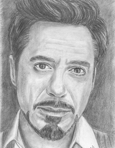 Robert Downey Jr. pencil drawing